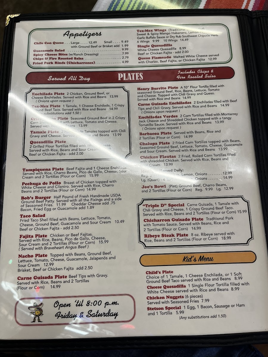 Menu - Bob's Taco Station photo 4