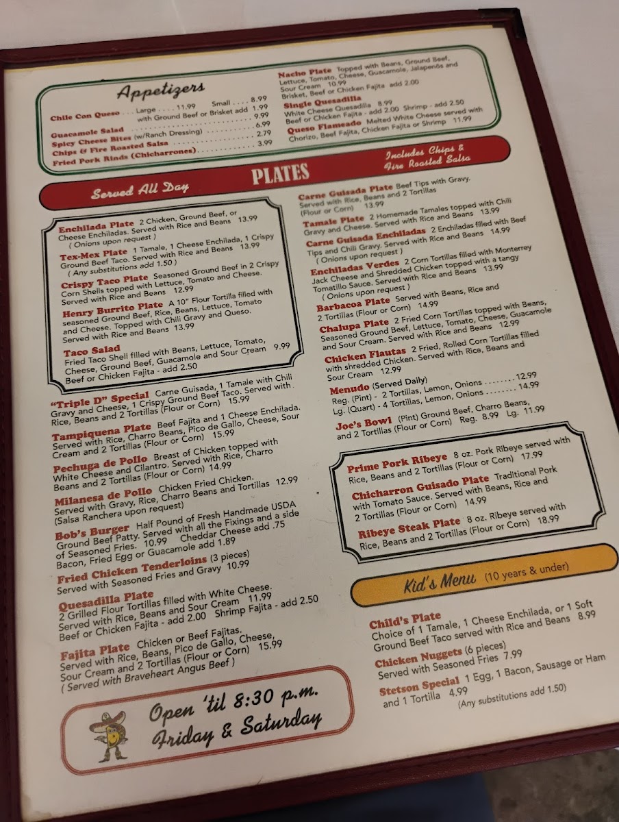 Menu - Bob's Taco Station photo 6