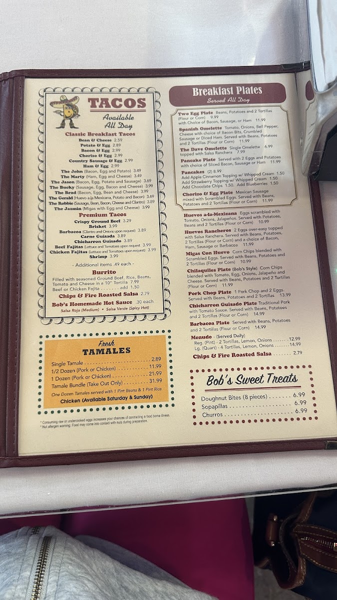 Menu - Bob's Taco Station photo 8